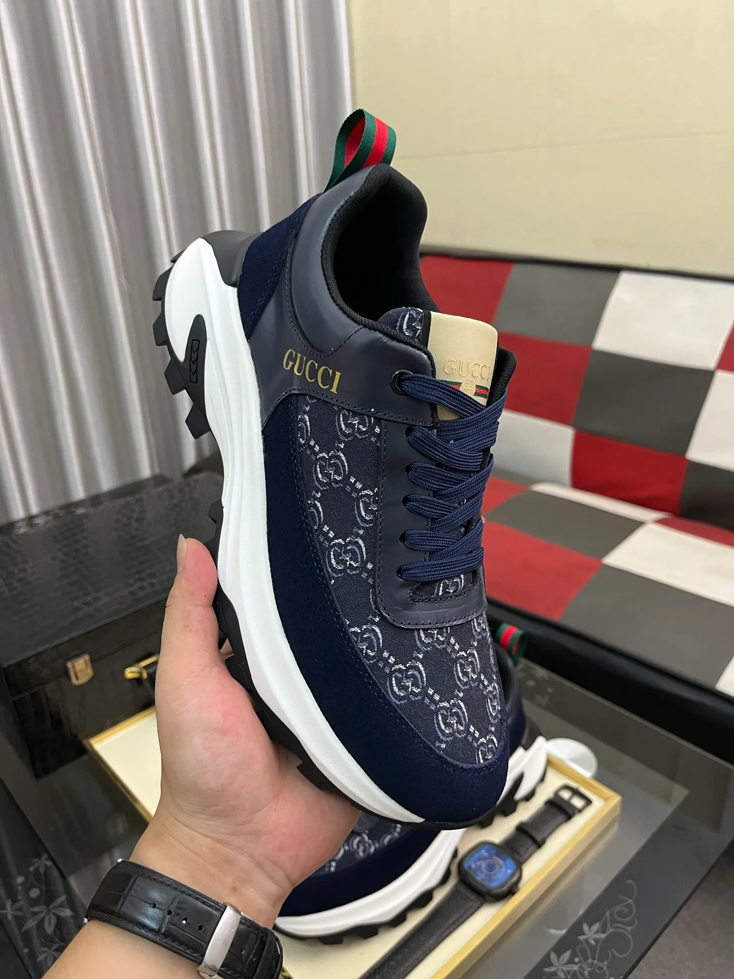 Men's Men's Shoes💰458⌚️⌚️[GUCCI] Gucci men's casual shoes are absolutely popular🔥The ultimate matching item for trendy men! The charm of super texture is irresistible, the main recommendation, the flower leather color is bright! The upper is made of high-quality brand printed fabric with cowhide, breathable leather lining and wear-resistant rubber sole, noble and elegant! Extremely comfortable🎁🎁You can be as handsome as you want💪 38-444⃣️colors available